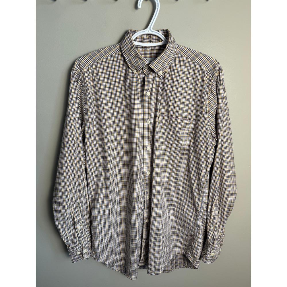 Peter Millar Mens Plaid Button Down Shirt M Preppy Classic Business Casual